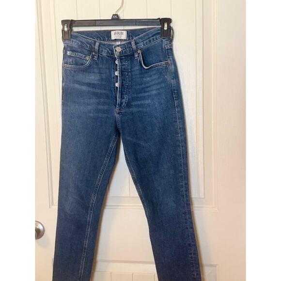 Agolde Nico High Rise Slim Fit Jeans in Fixation Wash 25 - Picture 3 of 8